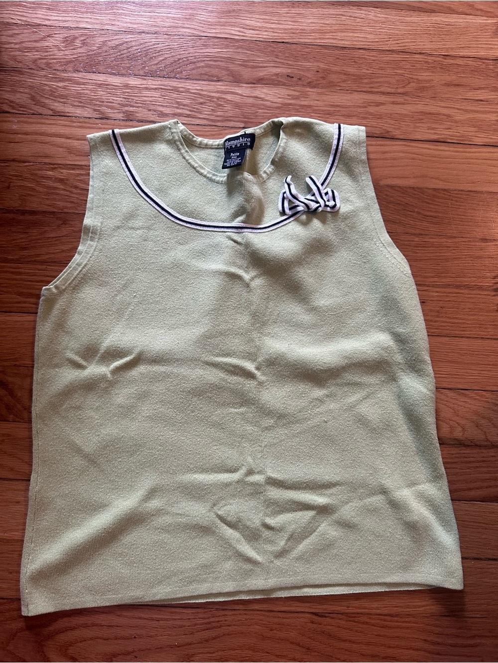 Sleeveless Light Green cotton Top